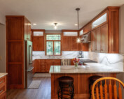 Main Kitchen with custom cabinets